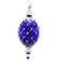 Glitter Lab 6.0 Inch Jeweled Oval Drop Christmas Tree Ornament , Christmas Decor Poland Glass Holiday
